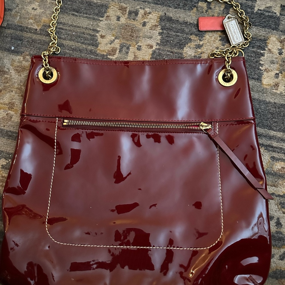 Coach vintage poppy leather slim crossbody
